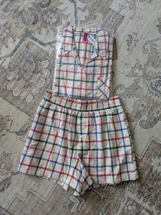 La SENZA Other - La Senza Flannel Plaid Pajama Shorts And Top Set